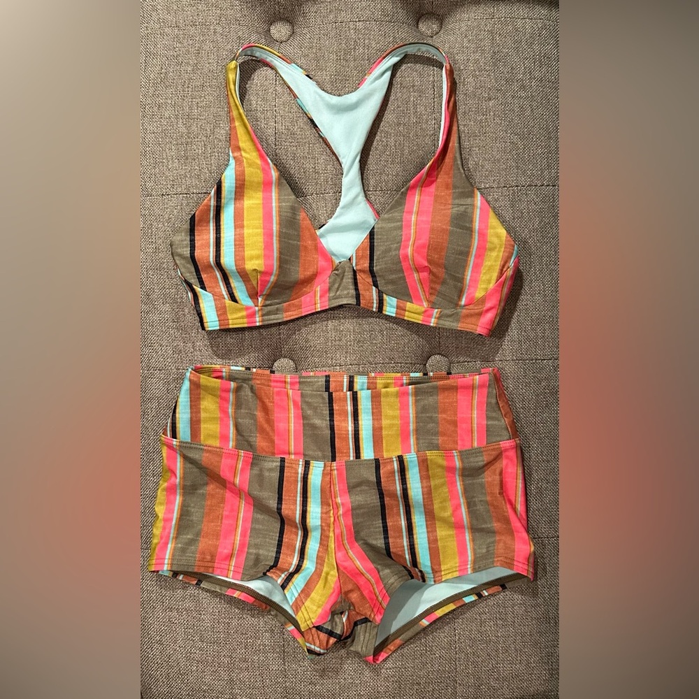 Prana Bianca Bralette Swimsuit Top and Bottoms *NWOT